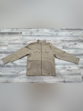 Under Armour Men's Tan Lightweight Zip Utility Jacket